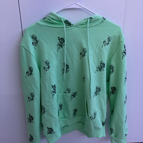 Adika green magic dragon hoodie STREETWEAR - Picture 3 of 3